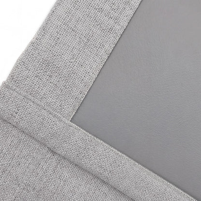Marlow 2 Panels Blackout Curtains Thermal Linen Look Blockout Drapes Grey