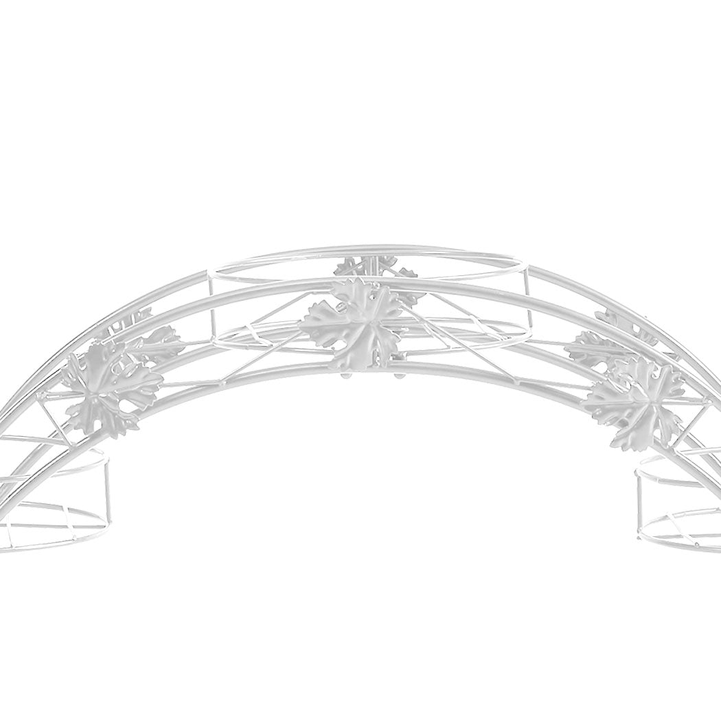 Plant Stand Outdoor Indoor Metal White