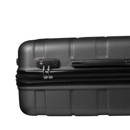 Expandable Luggage Black 24 Inch 33x26x55cm