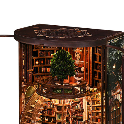 Miniature Library Book Nook Kit 16x14x21cm