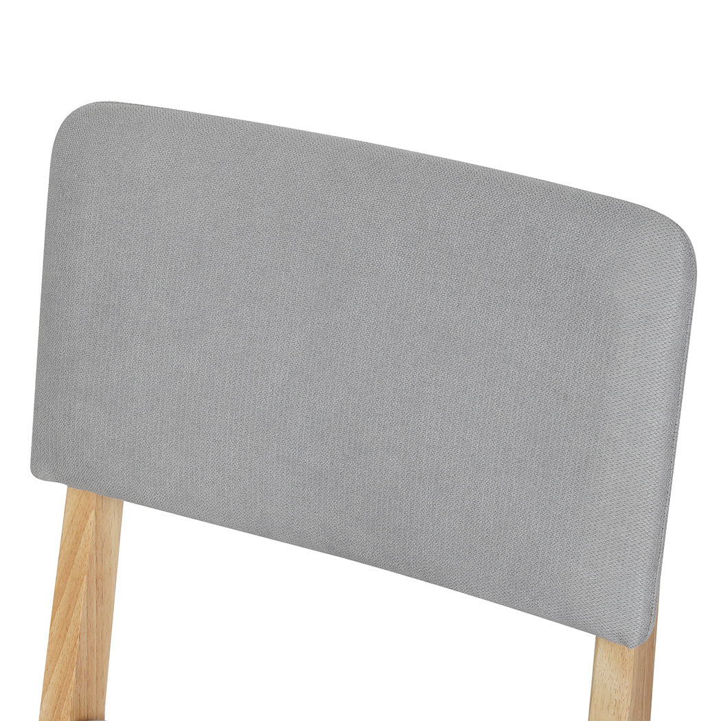 Versatile Dining Chairs 4 Upholstered Kitchen Chair  Wood Finish