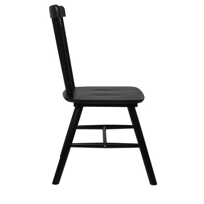 Ergonomic 4x Dining Chairs Kitchen Winsor Black  High Back Support