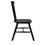 Ergonomic 4x Dining Chairs Kitchen Winsor Black  High Back Support
