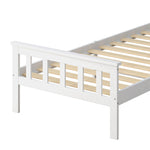 Single Size Bed Frame Wooden White