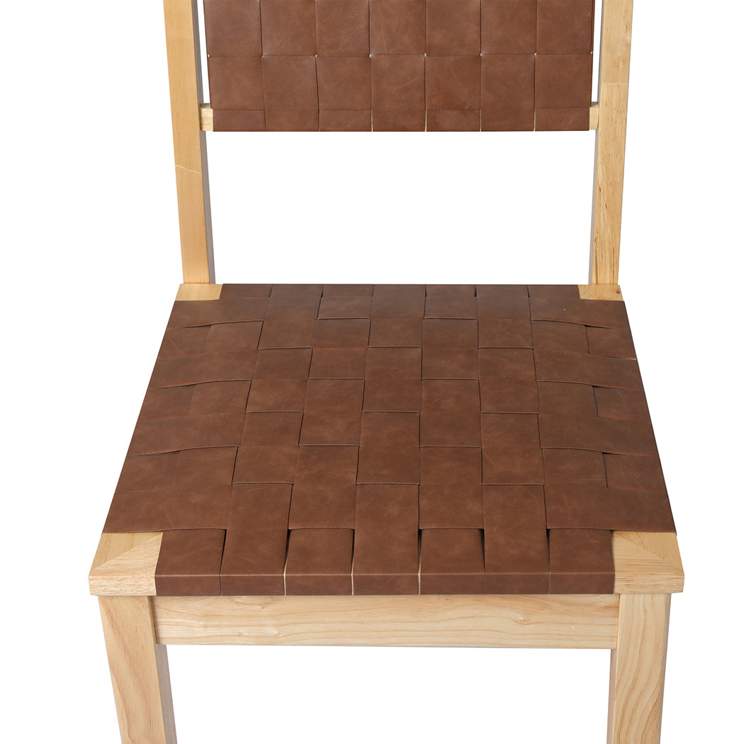 Stylish Dining Chairs Accent Chair Lounge x8  Wood Finish Classic