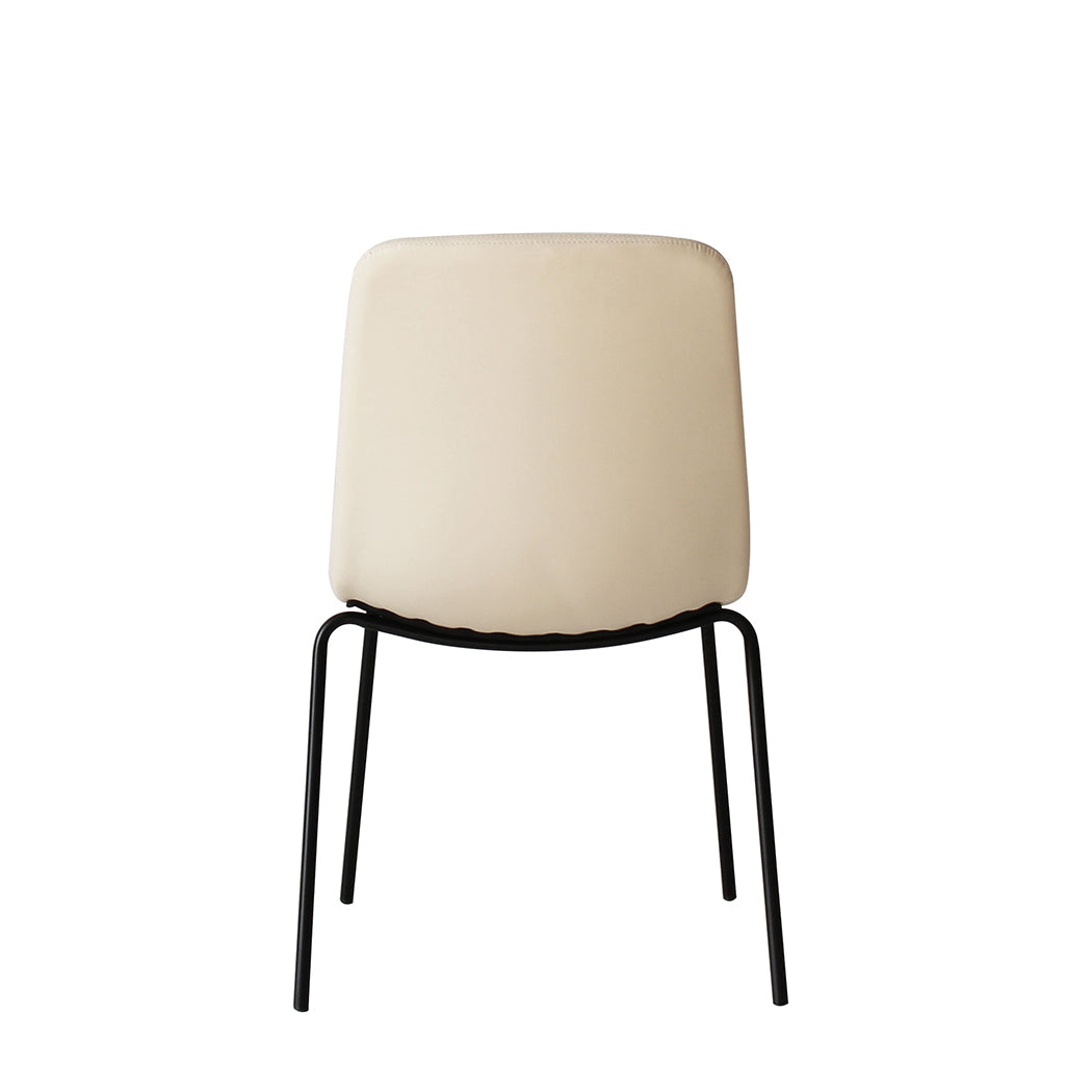 Premium Stackable Dining Chairs Kitchen Beige  Multipurpose Use
