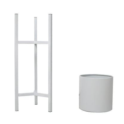 Plant Stand Garden Planter Metal White Large