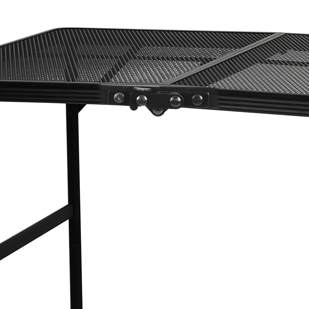 Portable Grill Table Aluminium 90x60x40cm