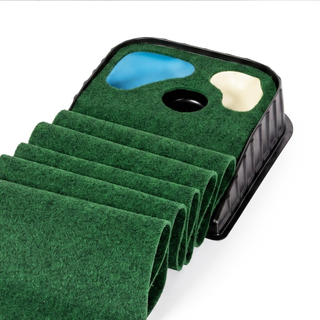 Golf Putting Mat Auto Return Green 270x37.5x10cm