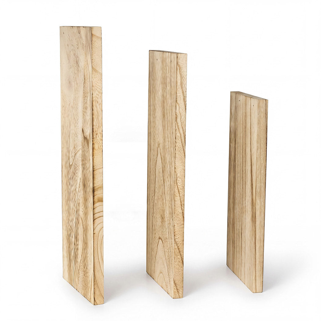 Floating Wall Shelves Rustic Wood Set 4 | HomeAndLiving - 5