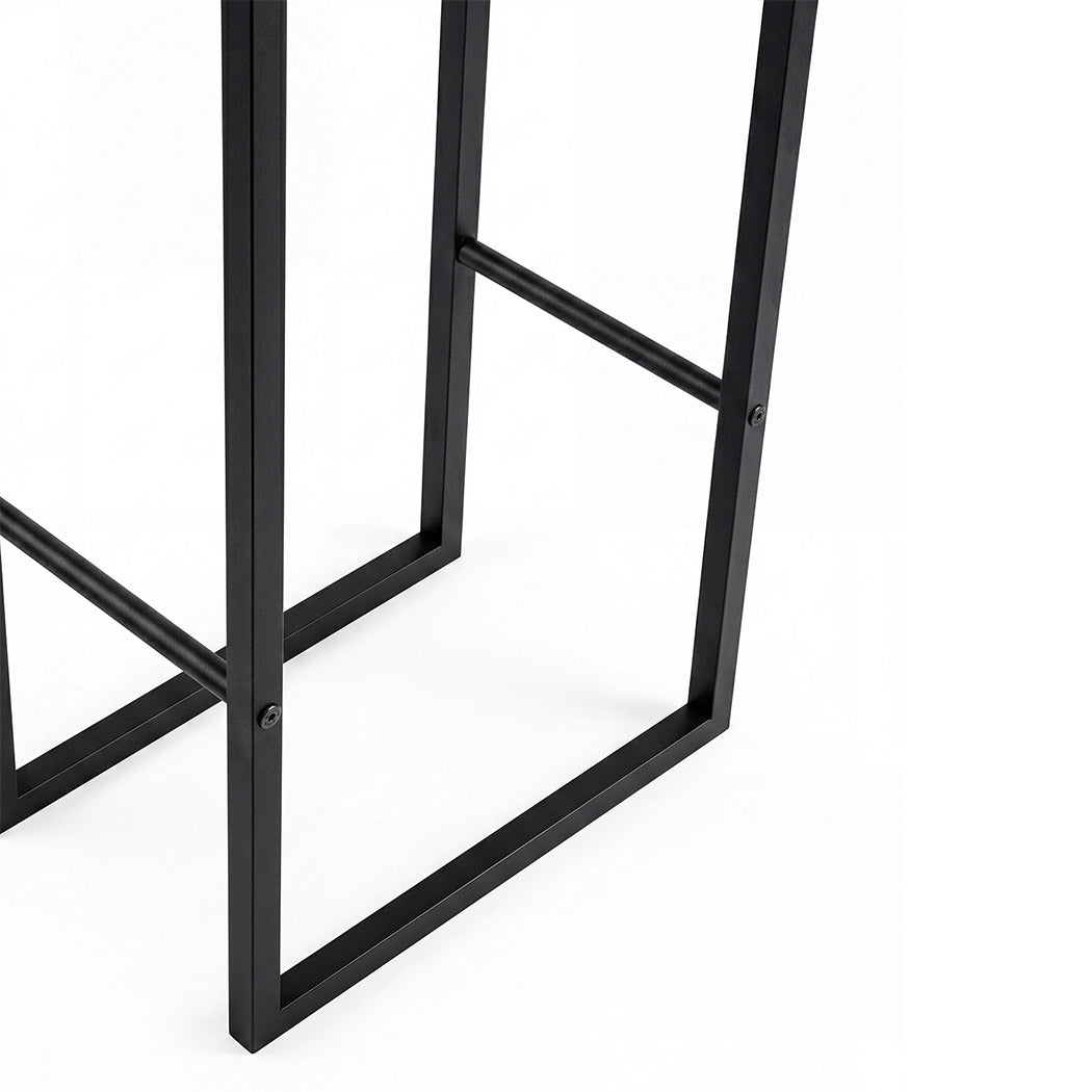 Levede Firewood Rack Steel Outdoor Storage Log Holder Fireplace 40 x 25 x 150cm