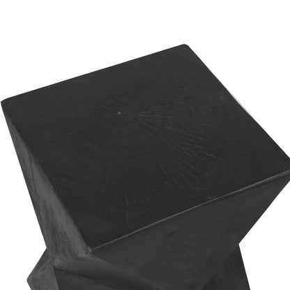 Terrazzo Side Table Black 31x31x45cm