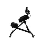 Compact Kneeling Chair Office Ergonomic Black  Soft Cushion