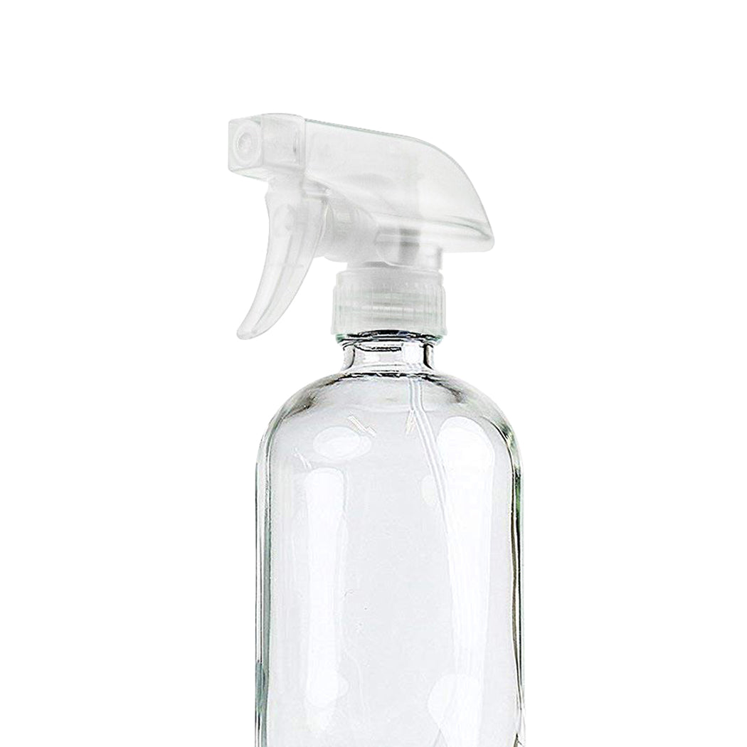 6x 500ml Clear Glass Spray Bottles Trigger