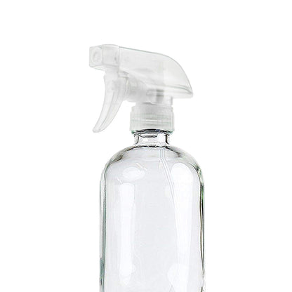 6x 500ml Clear Glass Spray Bottles Trigger
