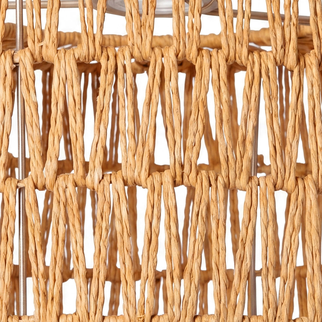 Woven Pendant Light Shade Yellow 32x32x17cm