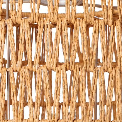 Woven Pendant Light Shade Yellow 32x32x17cm