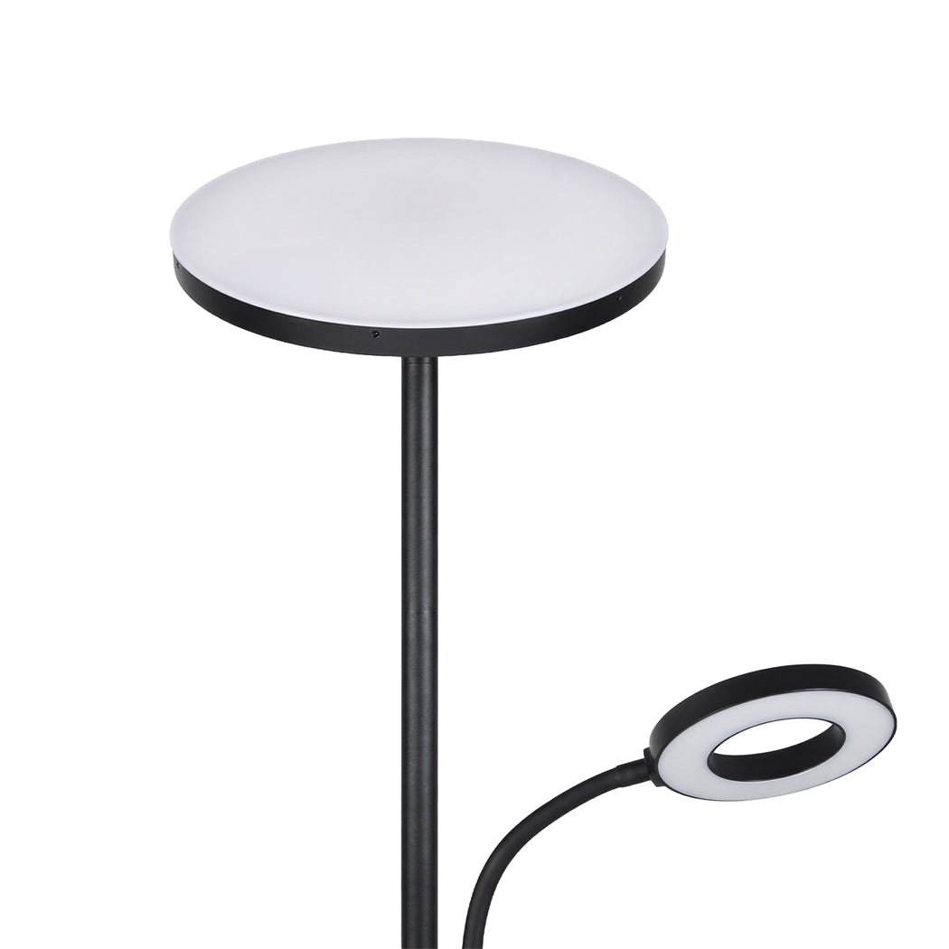Emitto Modern Floor Lamp 2-in-1 Adjustable Reading Light Remote Control Timer