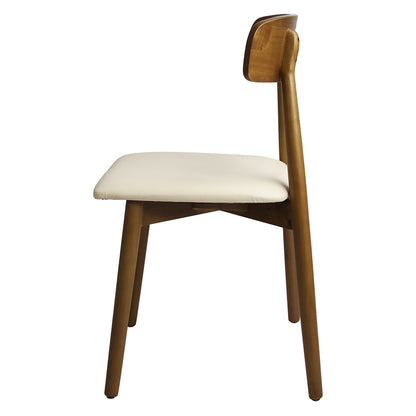 Walnut chair 41x49x80cm, in room setting