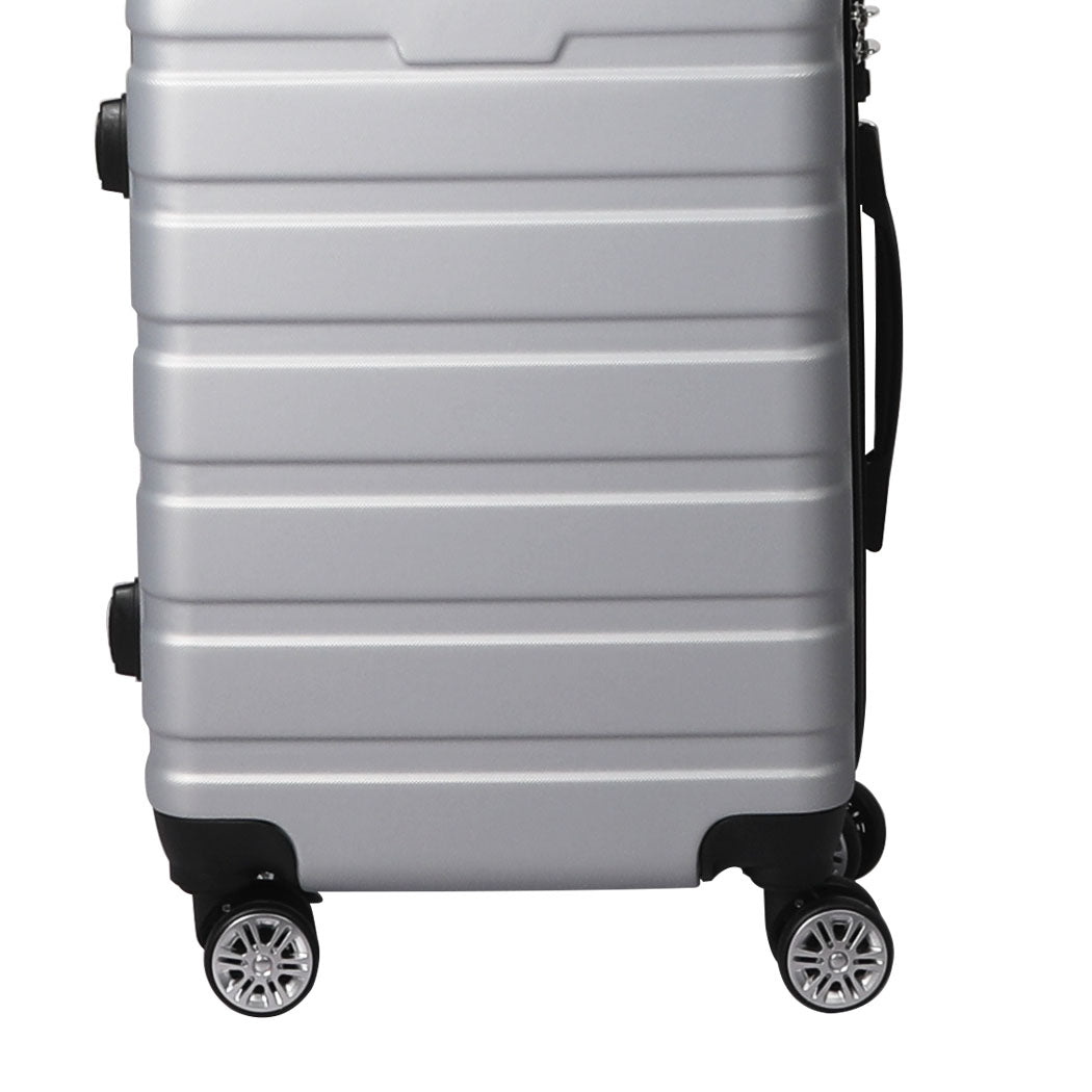 20" Carry On Luggage Case Silver 20 inch
