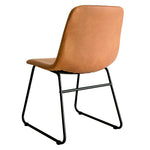 Ergonomic 2x Dining Chairs Kitchen Table Brown  Foldable Function