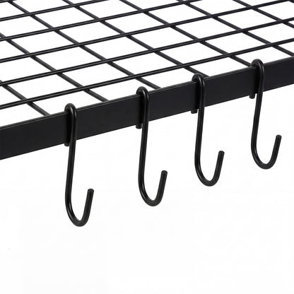 Wall Mounted Pot Pan Rack 10 Hooks | HomeAndLiving - 5