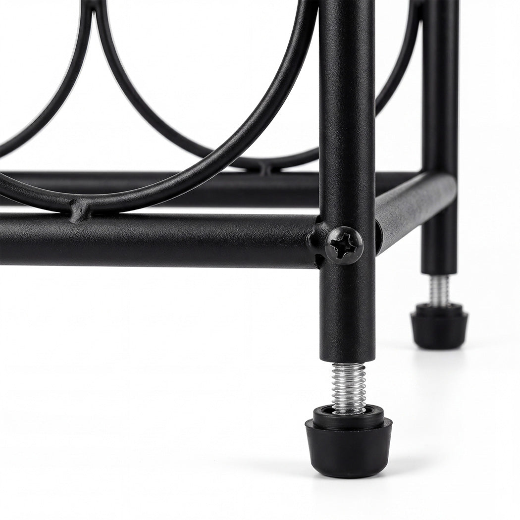 Wine Rack Metal Storage 31x18x82cm