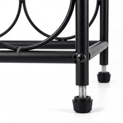 Wine Rack Metal Storage 31x18x82cm