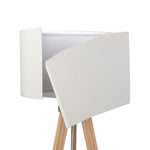 Cozy Tripod Floor Lamp with Shelf  Foldable Function Classic