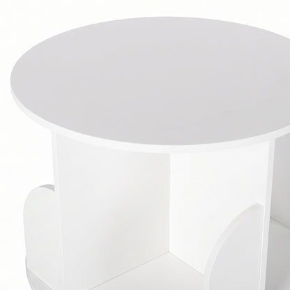 Rotating Bookshelf 5 Tier Storage 46x46x158cm