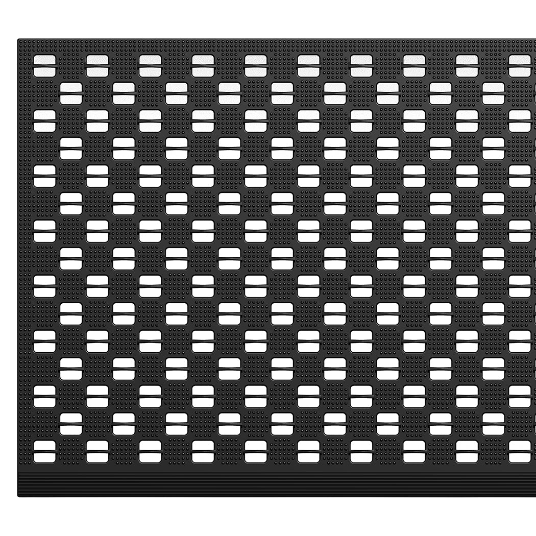 Front Door Mat Black Tpe 90x60cm