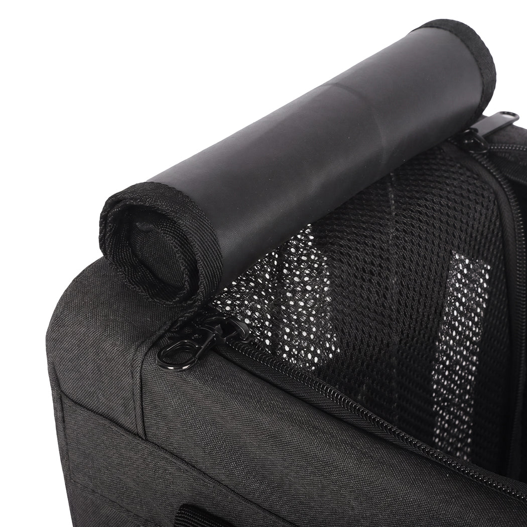 Cat Carrier Airline Approved Black 42x23x28cm