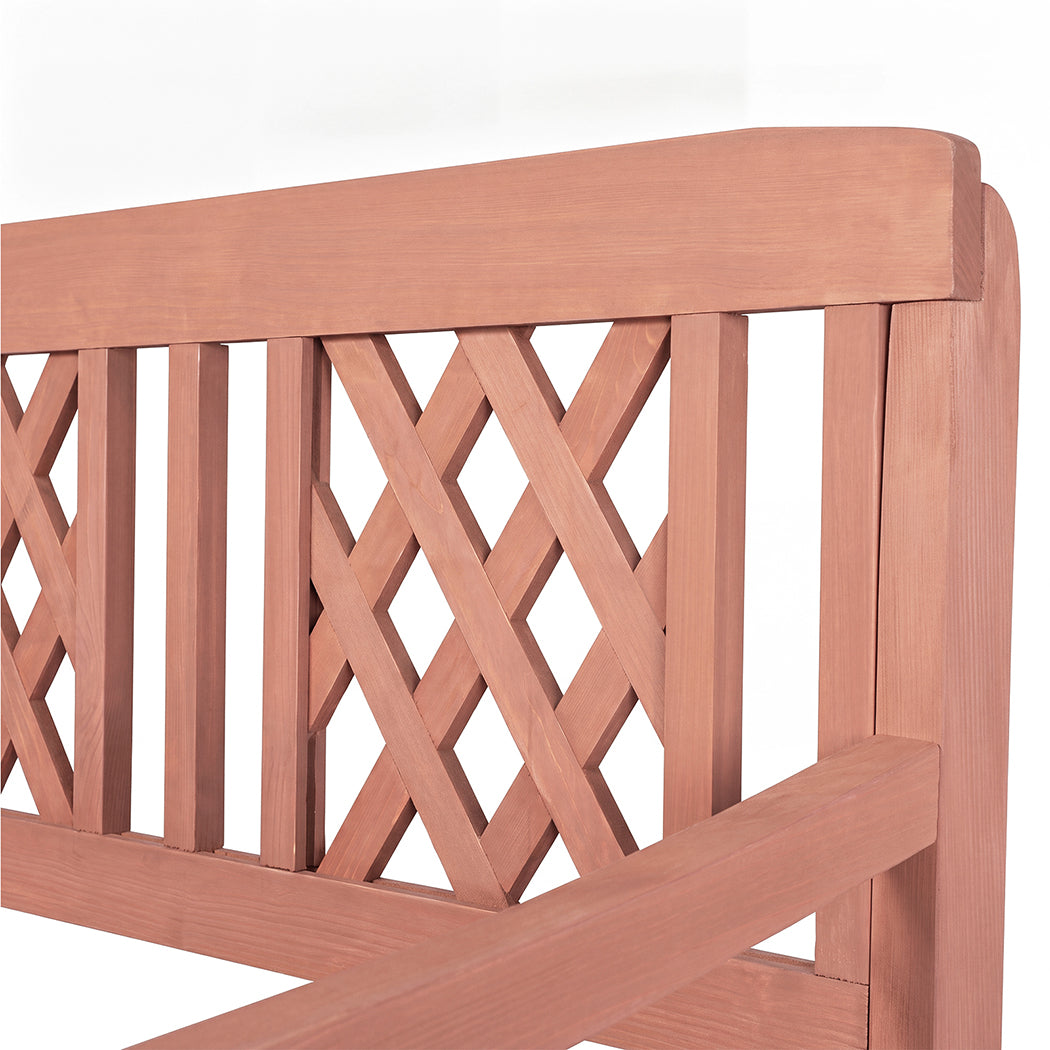 Outdoor Bench 3 Seater Wooden 143x61x88cm