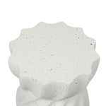 Ergonomic Side Table End Terrazzo Hourglass  Wood Finish Classic