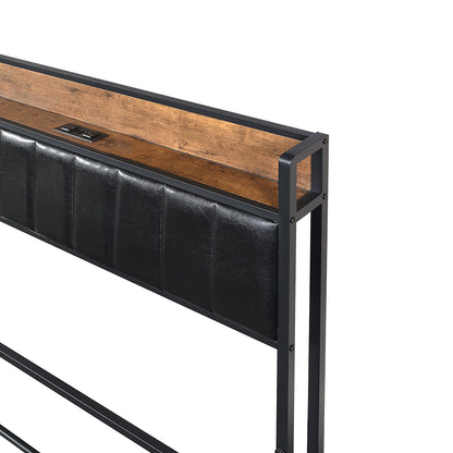 Double Bed Frame Storage Drawer 208x140x101cm