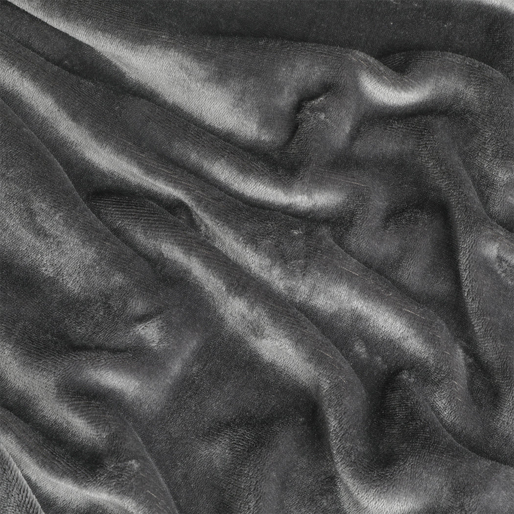 Electric Throw Blanket Heated Grey