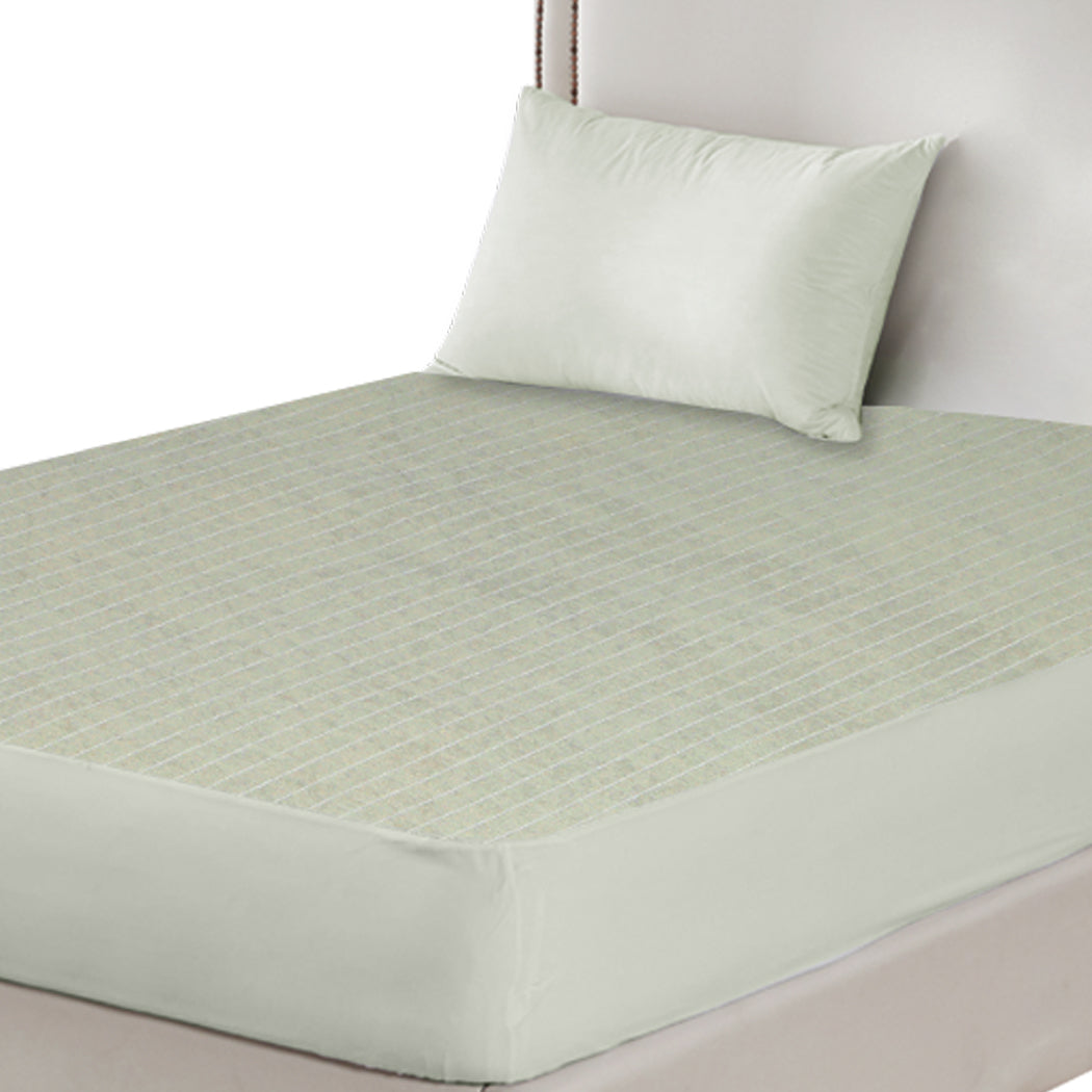 Single Mattress Protector Pillowcases Single Grey