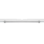 Contemporary Motorised Standing Desk Frame White Single Motor  High