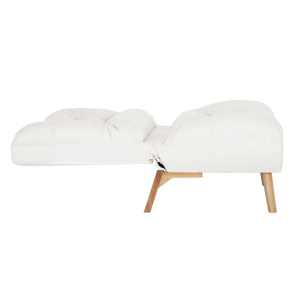 Premium Lounge Accent Chair Sofa Recliner Cream  High Back Support