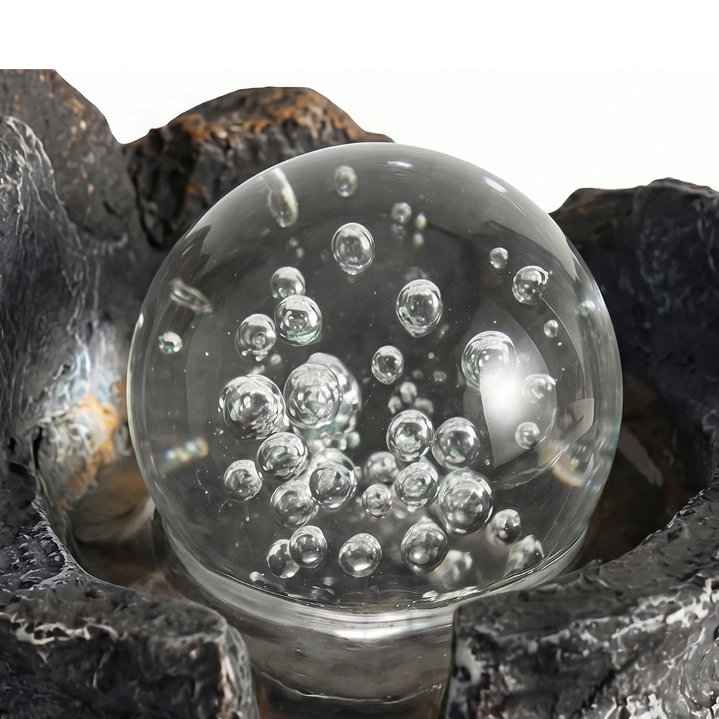 Spector Tabletop Water Fountain Resin Indoor Water Feature  3 Flow Levels Office