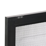 Elegant Storage Cabinet Steel Kitchen Black  Space-Saving Design