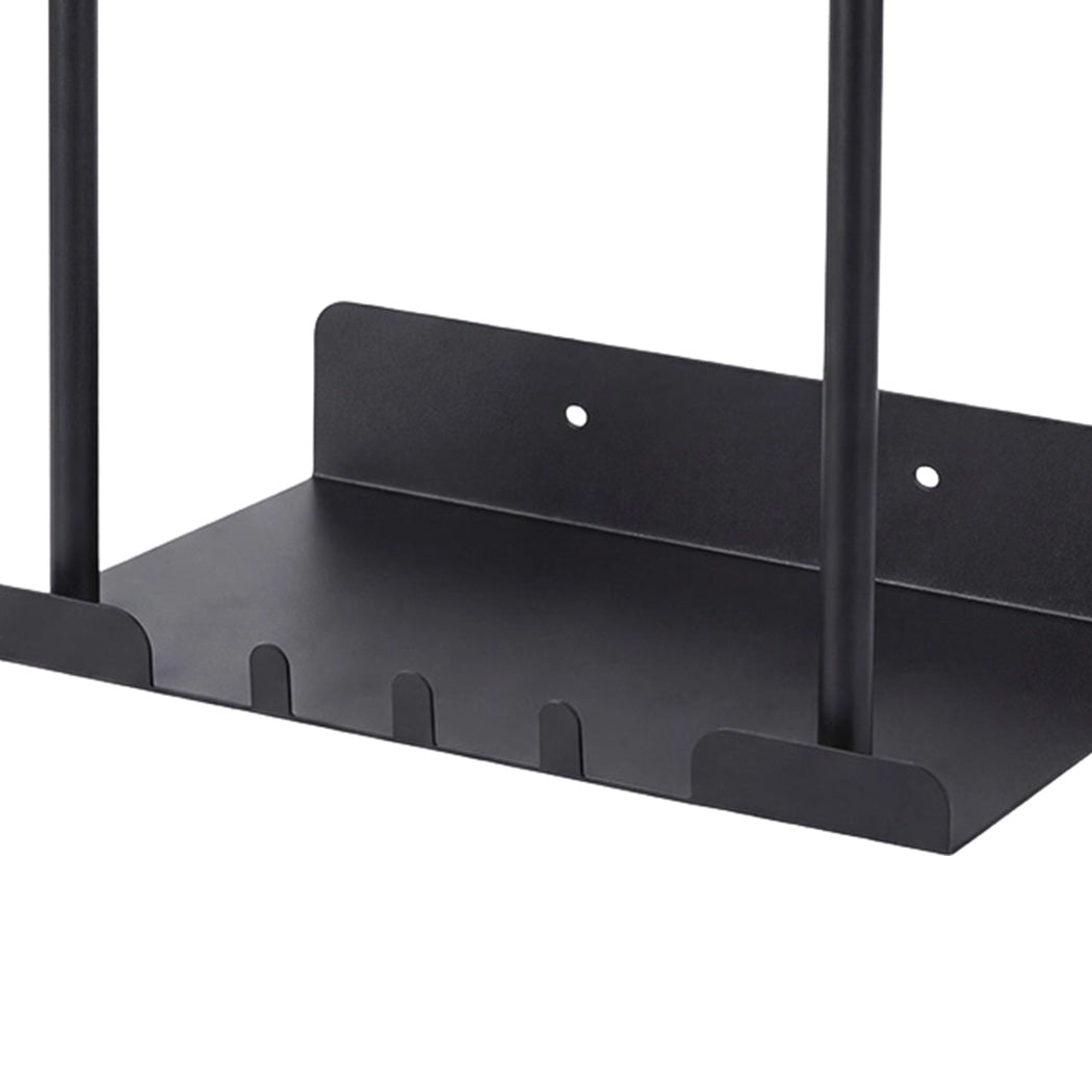 Wall Mounted Towel Rack 3 Hooks Adjustable | HomeAndLiving - 5