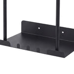 Wall Mounted Towel Rack 3 Hooks Adjustable | HomeAndLiving