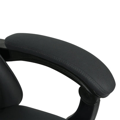 High Back Office Chair Grey Fabric 60x60x124cm
