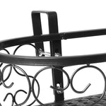 Plant Stand Outdoor Indoor Home Black Oval