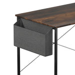 Functional L Shaped Computer Desk Corner Desk Brown  Wood Finish