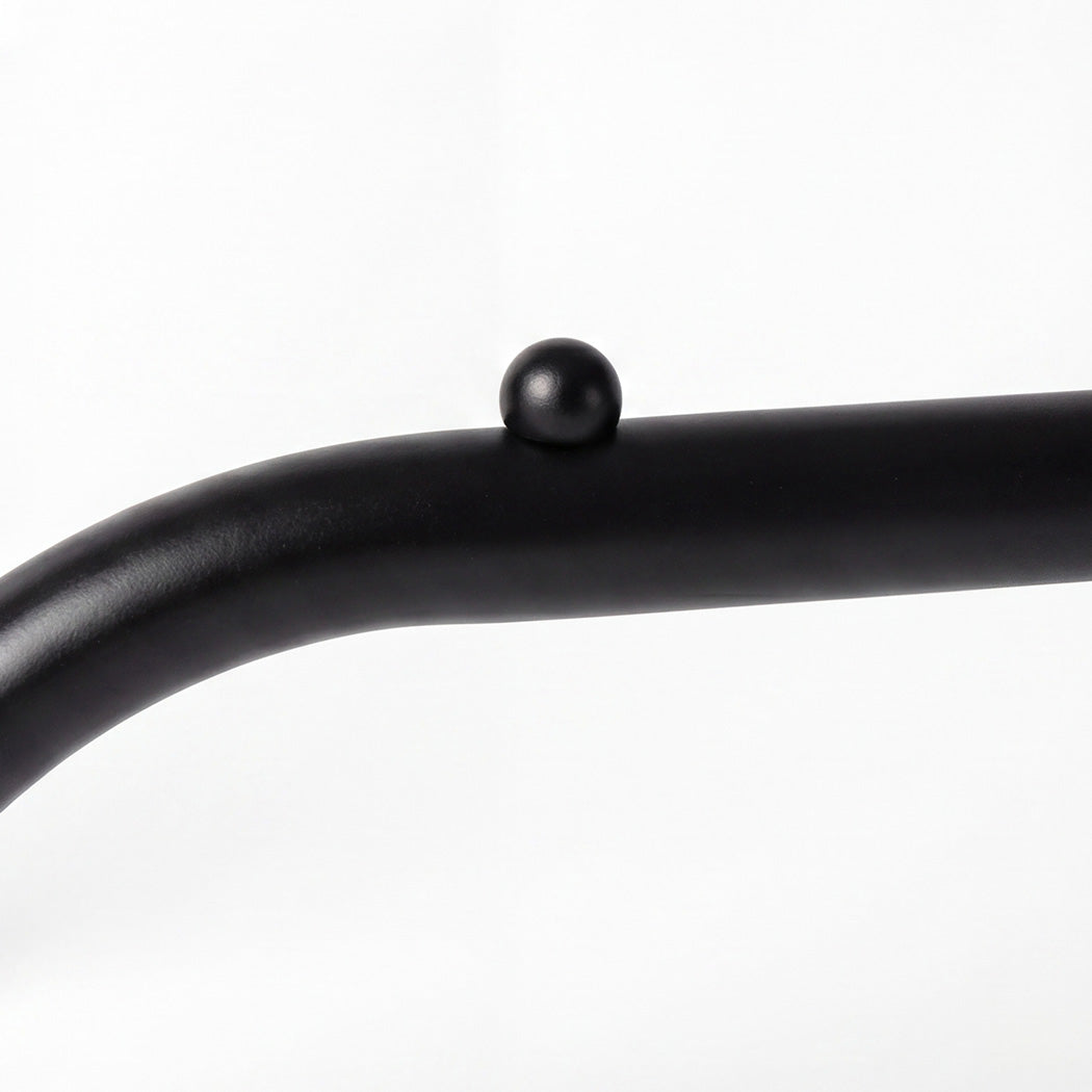 Heavy Duty Clothes Rack Black 118x54x145cm