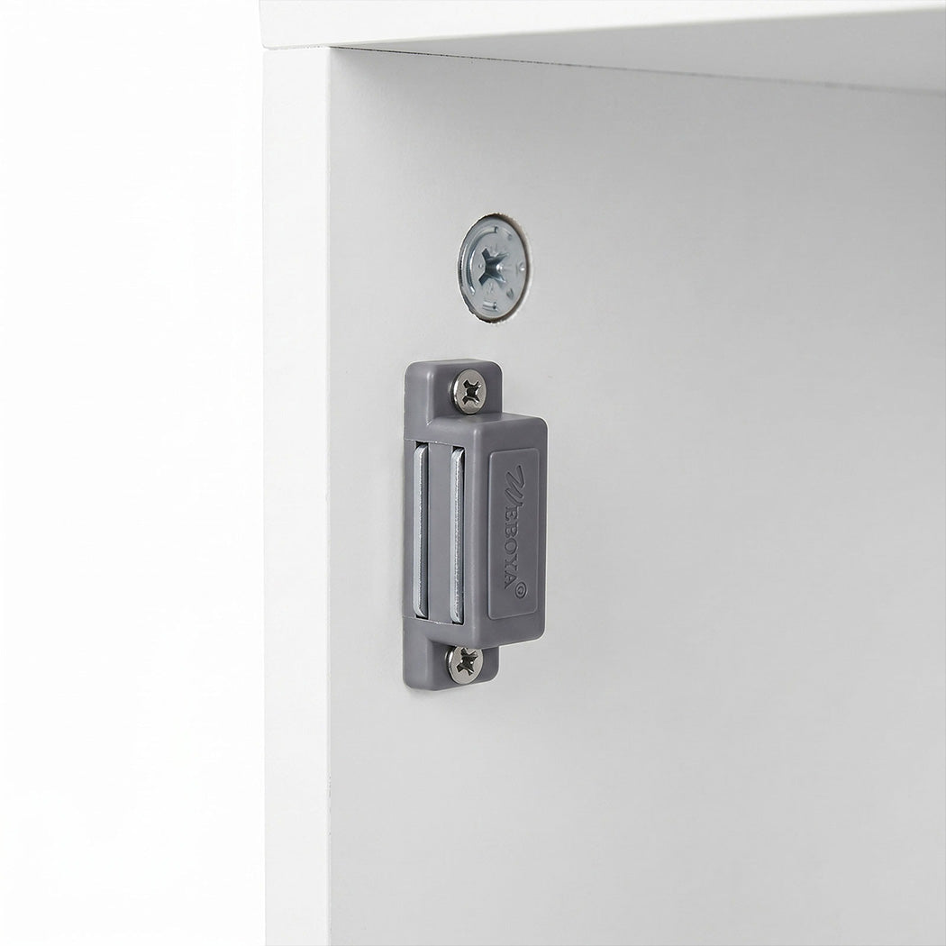 Levede Bathroom Cabinet Storage Slim Organiser Toilet Paper Storage 78.5cm White