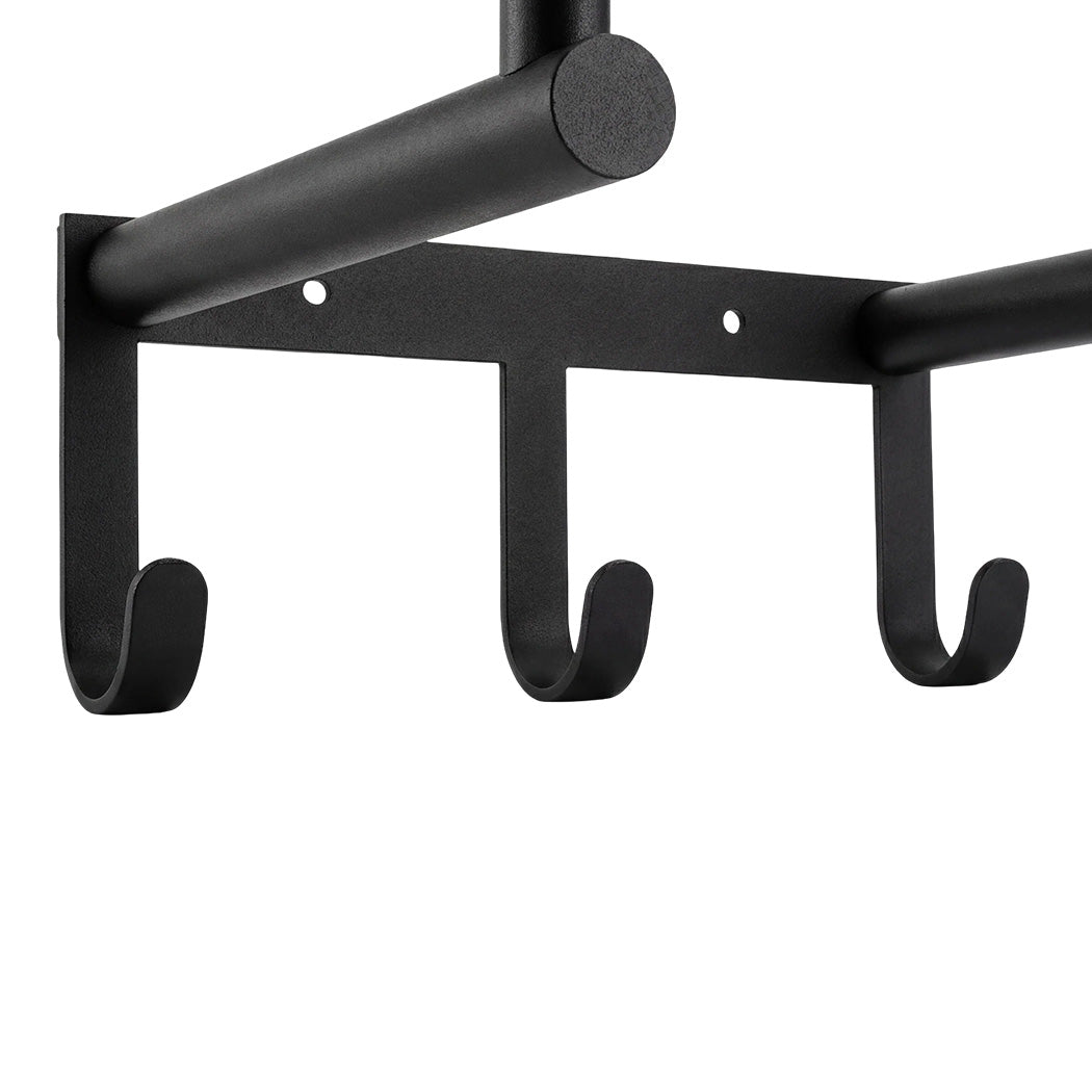 Wall Mounted Towel Rack 3 Hooks Bathroom | HomeAndLiving