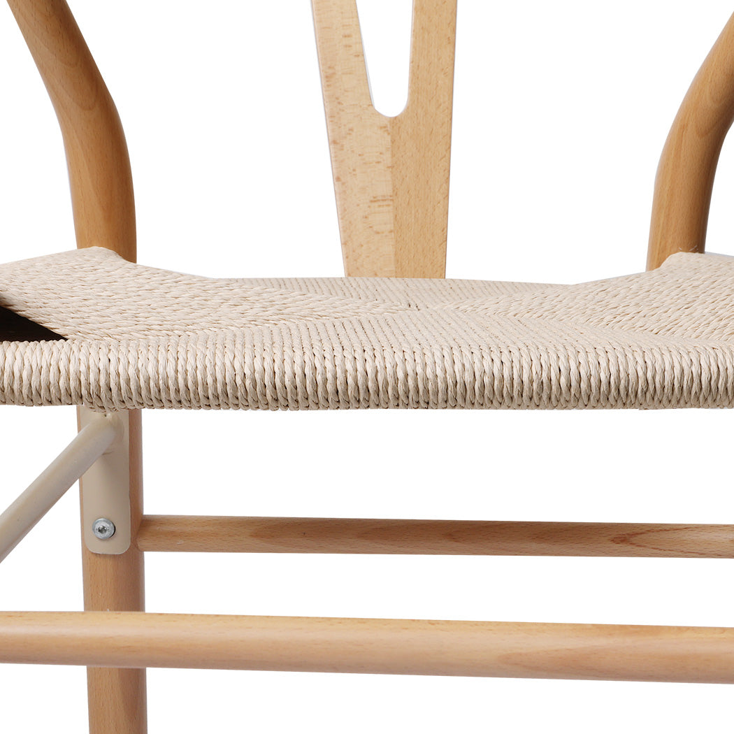 Minimalist 6x Dining Chairs Wooden Hans  Adjustable Height Classic